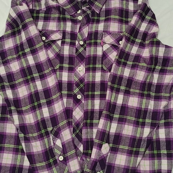 Mishka NYC Long Sleeve Flannel XXL Mens Plaid Streetwear - Picture 3 of 8